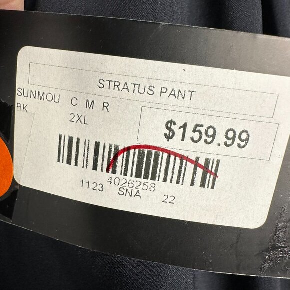 Sun Mountain Men's Stratus Golf Waterproof Fabric Rain Pants,‎ Size 2XL, Black - Picture 12 of 15